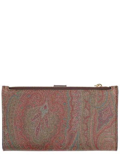Etro Shoulder Bag Paisley Pattern Gold Tone Hardware In Multi