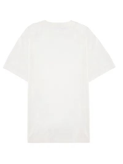 Mm6 Maison Margiela Mm6 By Maison Margiela Minimalist Logo Short Sleeve T-shirt In White