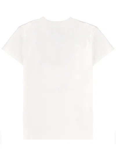 Mm6 Maison Margiela Mm6 By Maison Margiela Numeric Cotton Jersey T-shirt In White