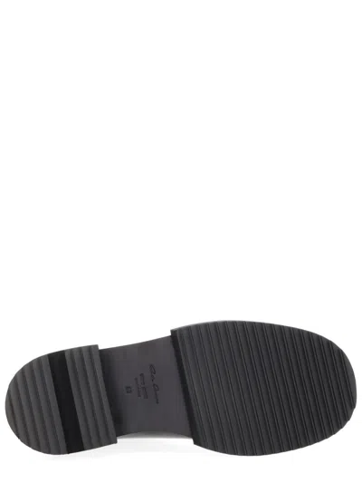 Rick Owens Beatle Gabe Leather Boots For Men In Black