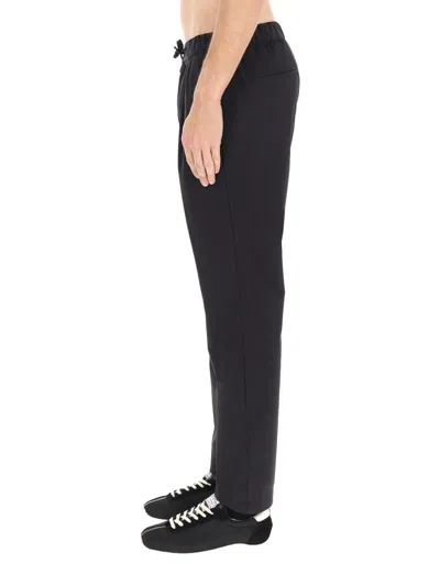 Herno Regular Fit Polyamide-blend Elastic Pants In Black