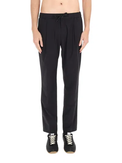 Herno Regular Fit Polyamide-blend Elastic Pants In Black