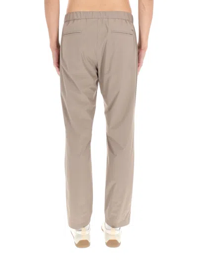 Herno Pants With Logo In Gray