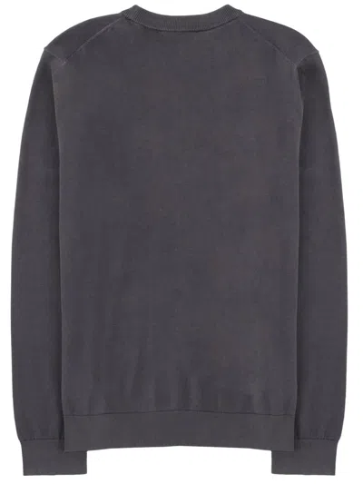 Ps By Paul Smith Charcoal Organic Cotton Zebra Logo Sweatshirt Grey In Gray