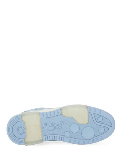 Off-white Chunky Sole White Sneakers With Layered Construction In Multi