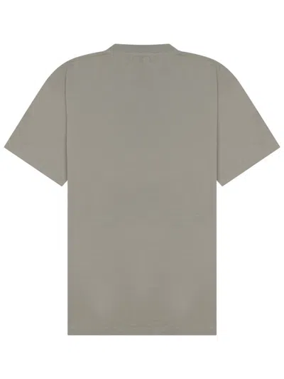 Low Brand Grey Solid Crew Neck T-shirt In Gray