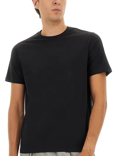 Herno Short Sleeve Crew Neck T-shirt In Black