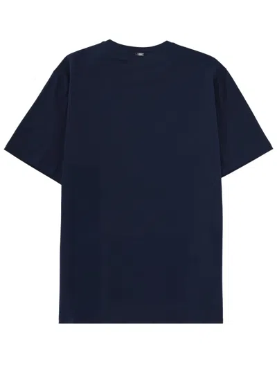 Herno Cotton T-shirt In Blue