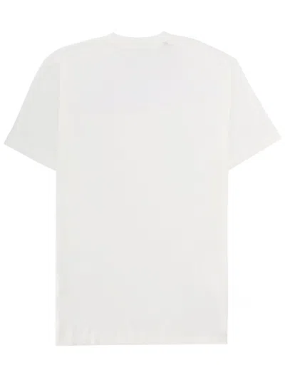 Tom Ford White Crewneck T-shirt With Logo Embroidery On The Front And Perforated Design In Cotton Man In White