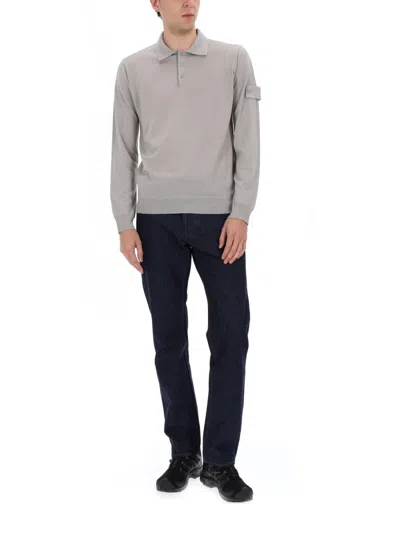Stone Island Regular-straight-fit Five-pocket Jeans With Rinsed Finish In Blue