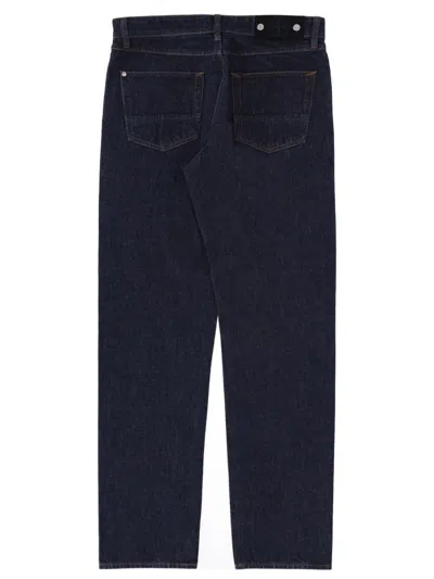 Stone Island Regular-straight-fit Five-pocket Jeans With Rinsed Finish In Blue