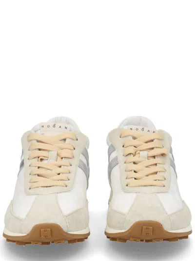 Hogan Athletic Suede Sneakers In Neutral