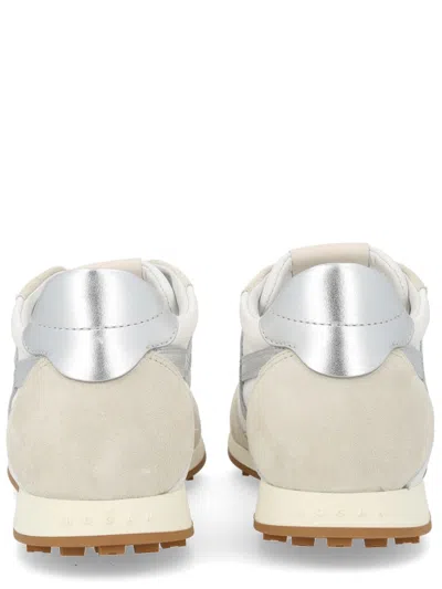 Hogan Athletic Suede Sneakers In Neutral