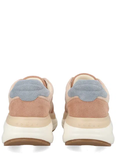 Hogan Neutrals Calfskin Suede Panel Sneakers In Multi