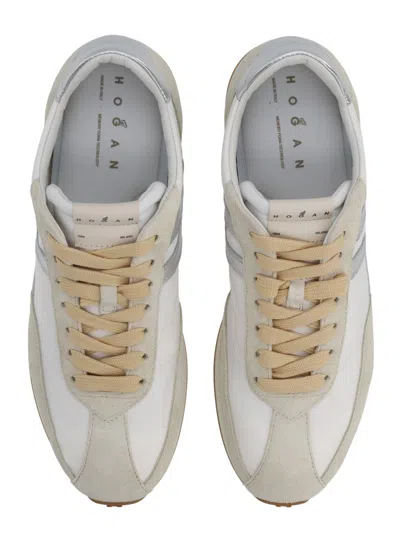 Hogan Athletic Suede Sneakers In Neutral