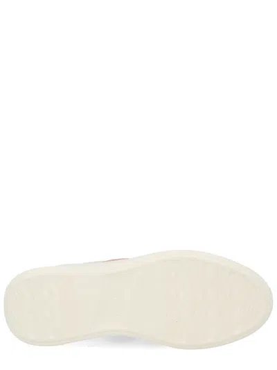 Hogan Leather Sneakers Rebel Panelled Platform Round Suede In White