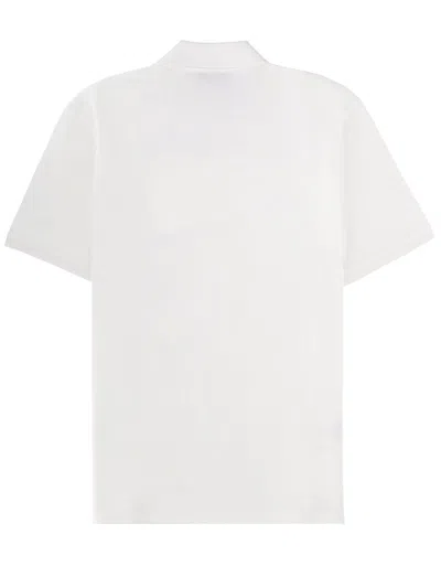 Givenchy Polo Shirt With Short Sleeves And Chest Pocket In White