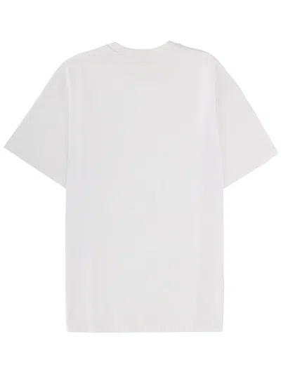 Givenchy Men White Crew Neck T-shirt With Logo On Front And Back In Cotton Man In White