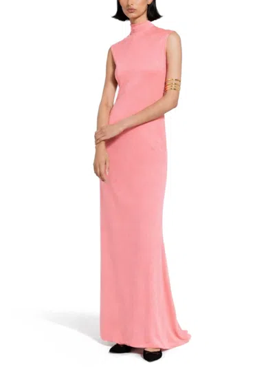 Tom Ford Open-back Asymmetric Knotted Crepe-jersey Maxi Dress In White