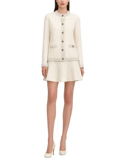 Gucci Women Ivory Stretch Boucle Cardigan In White