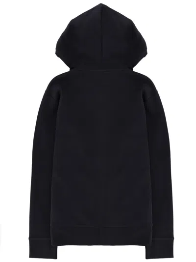Hugo Boss Mens Dark Blue Branded Pouch-pocket Stretch-jersey Hoody Xl In Blue