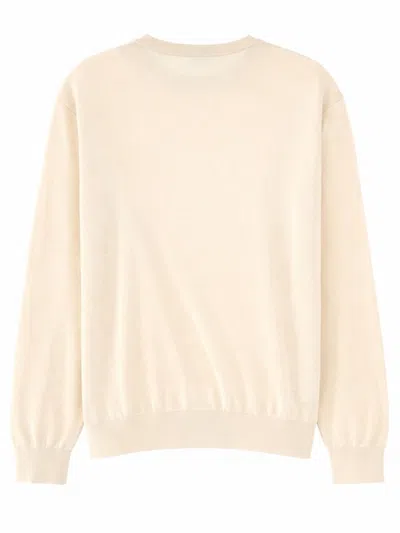 Aspesi Crew Neck Knitted Sweater In Gray