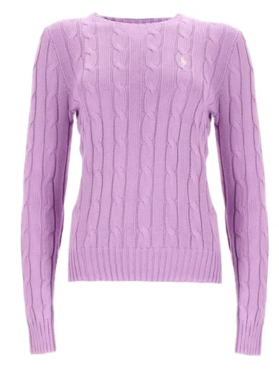 Polo Ralph Lauren Touch Julianna Cable-knit Sweater In Pink