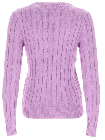 Polo Ralph Lauren Touch Julianna Cable-knit Sweater In Pink