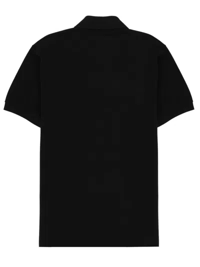 Lacoste Stretch Pique Short-sleeve Slim Fit Polo Shirt In Black