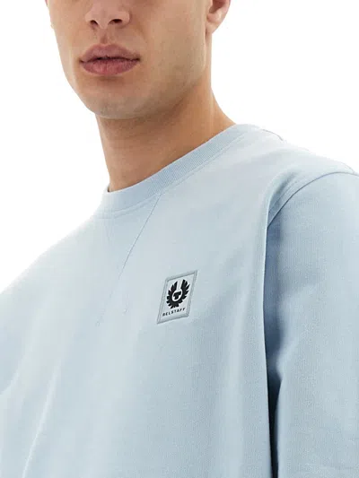 Belstaff Long Sleeved T-shirt In Blue