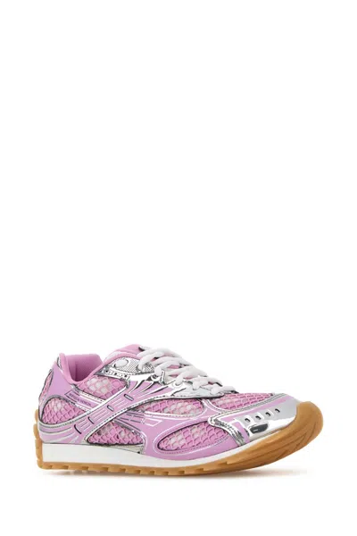 Bottega Veneta Orbit Mesh Technical Fabric Lace Up Sneakers In Multi
