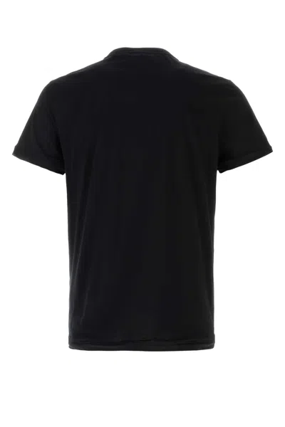 Prada Black Cotton T-shirt In Black
