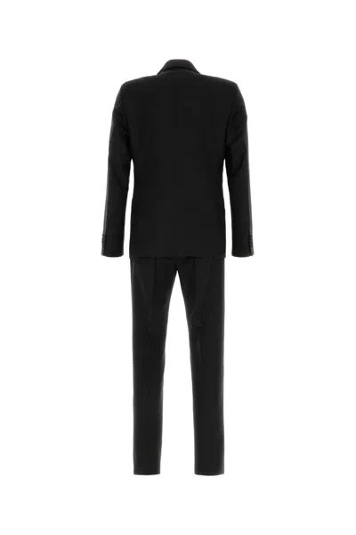 Prada Midnight Blue Wool Blend Suit In Black