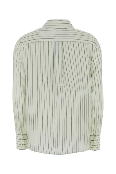 Mm Studio Printed Silk Flirt Shirt In Multi