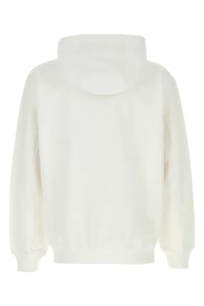 Casablanca Tennis Club Logo-print Hooded Cotton Sweatshirt In White