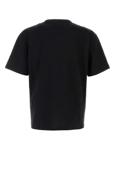 Valentino Garavani Cotton T-shirt With Panther Print In Black