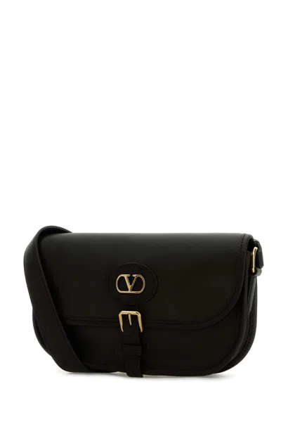 Valentino Garavani Antibes Leather Crossbody Bag Adjustable Strap In Black