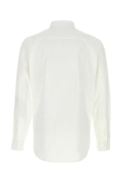 Burberry White Poplin Shirt In White