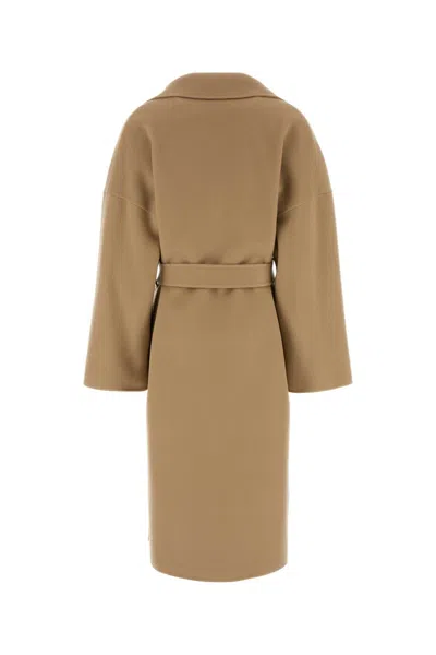 Aftercoat Camel Wool Blend Coat In Brown
