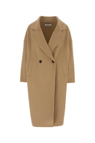 Aftercoat Camel Wool Blend Coat In Brown