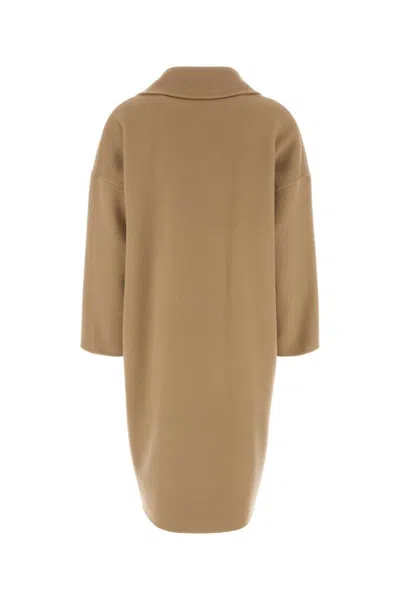 Aftercoat Camel Wool Blend Coat In Brown