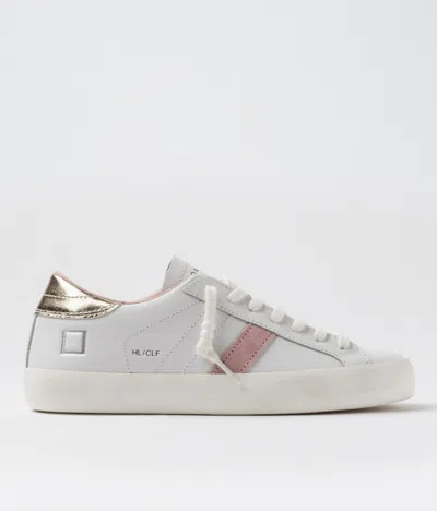 Date Hill Low-calf Sneakers In White Platinum In White