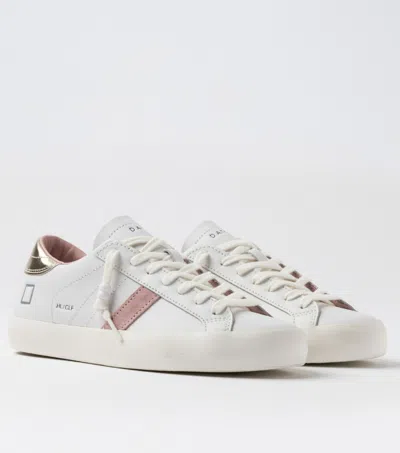 Date Hill Low-calf Sneakers In White Platinum In White