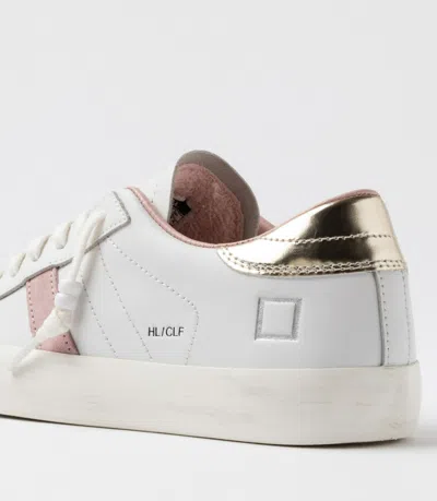 Date Hill Low-calf Sneakers In White Platinum In White