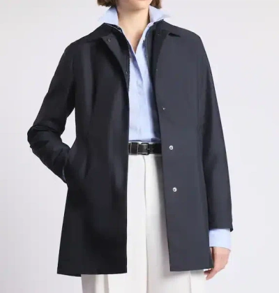 Fay Technical Poplin Blue Morning Coat In Blue