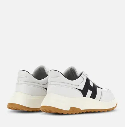 Hogan White H Logo Lace-up Sneakers