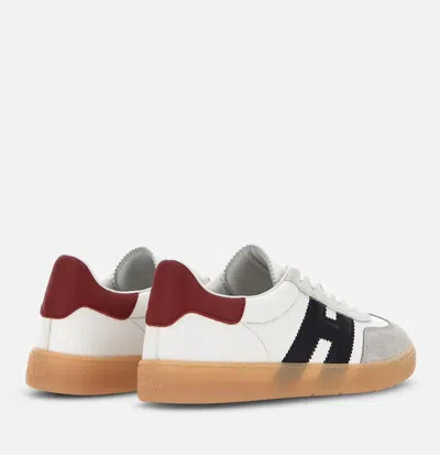 Hogan Cool Leather Sneakers With Nappa And Suede Inserts In White