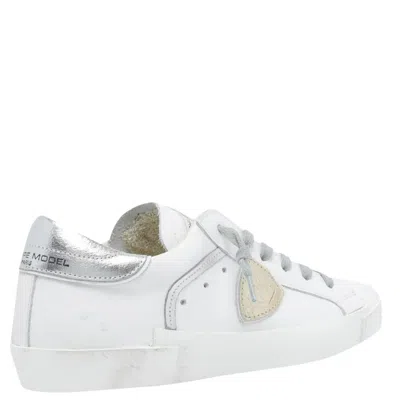 Philippe Model Prsx Leather Sneaker In White