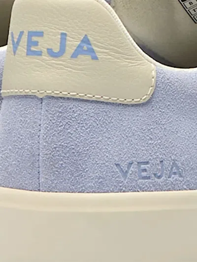 Veja Suede Campo Sneakers Contrast Sole Design In Purple