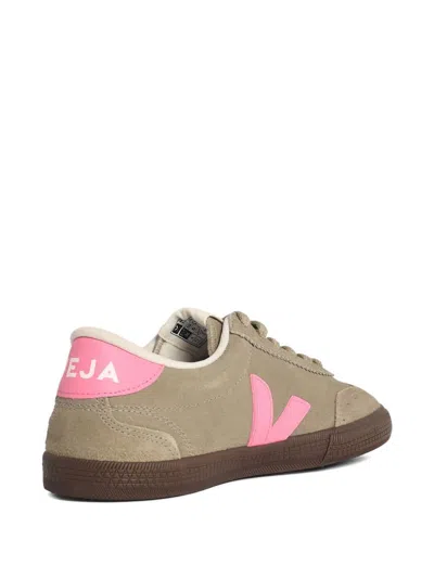 Veja Sneakers Volley Suede Taupe Malibu Bark In Gray